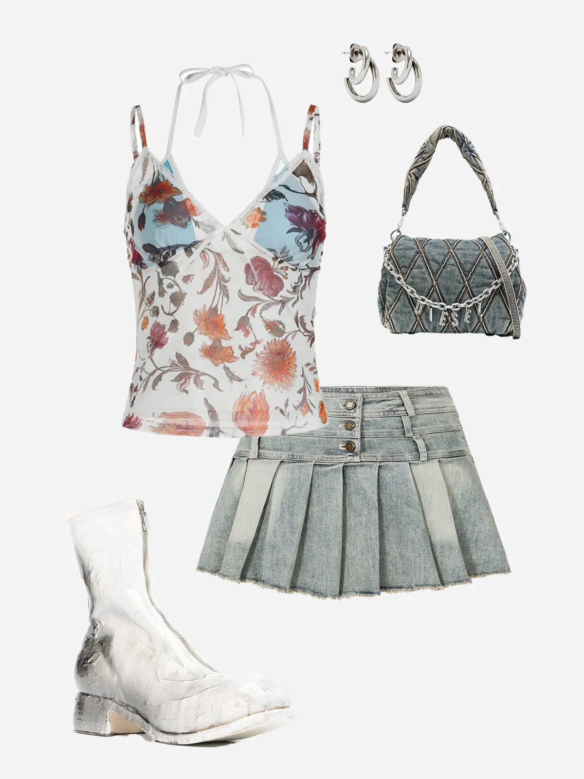 Aelfric Eden Oil Painting Flower Print Cami Top sold by Aelfric Eden product image thumbnail 2