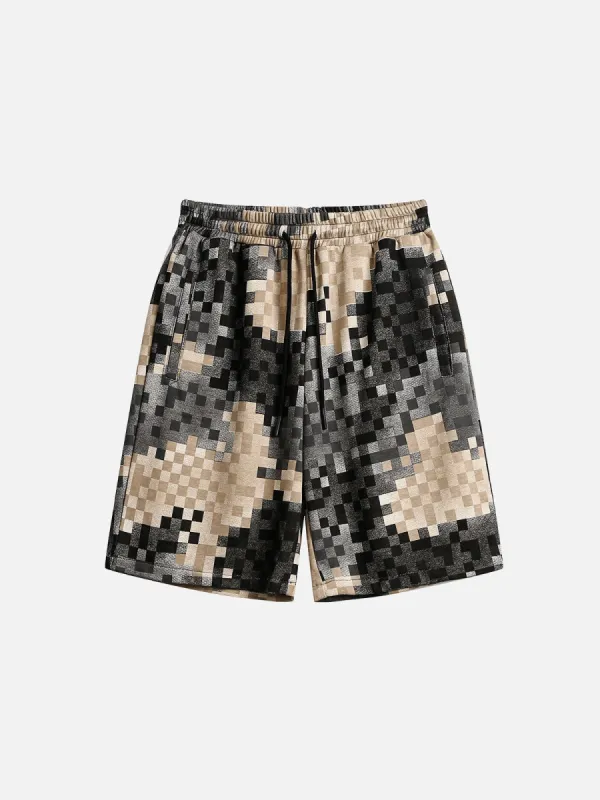 Aelfric Eden Pixel Plaid Print Shorts sold by Aelfric Eden
