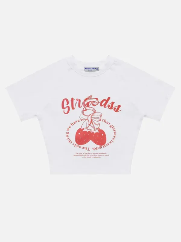 Strawberry Print Tee sold by Aelfric Eden