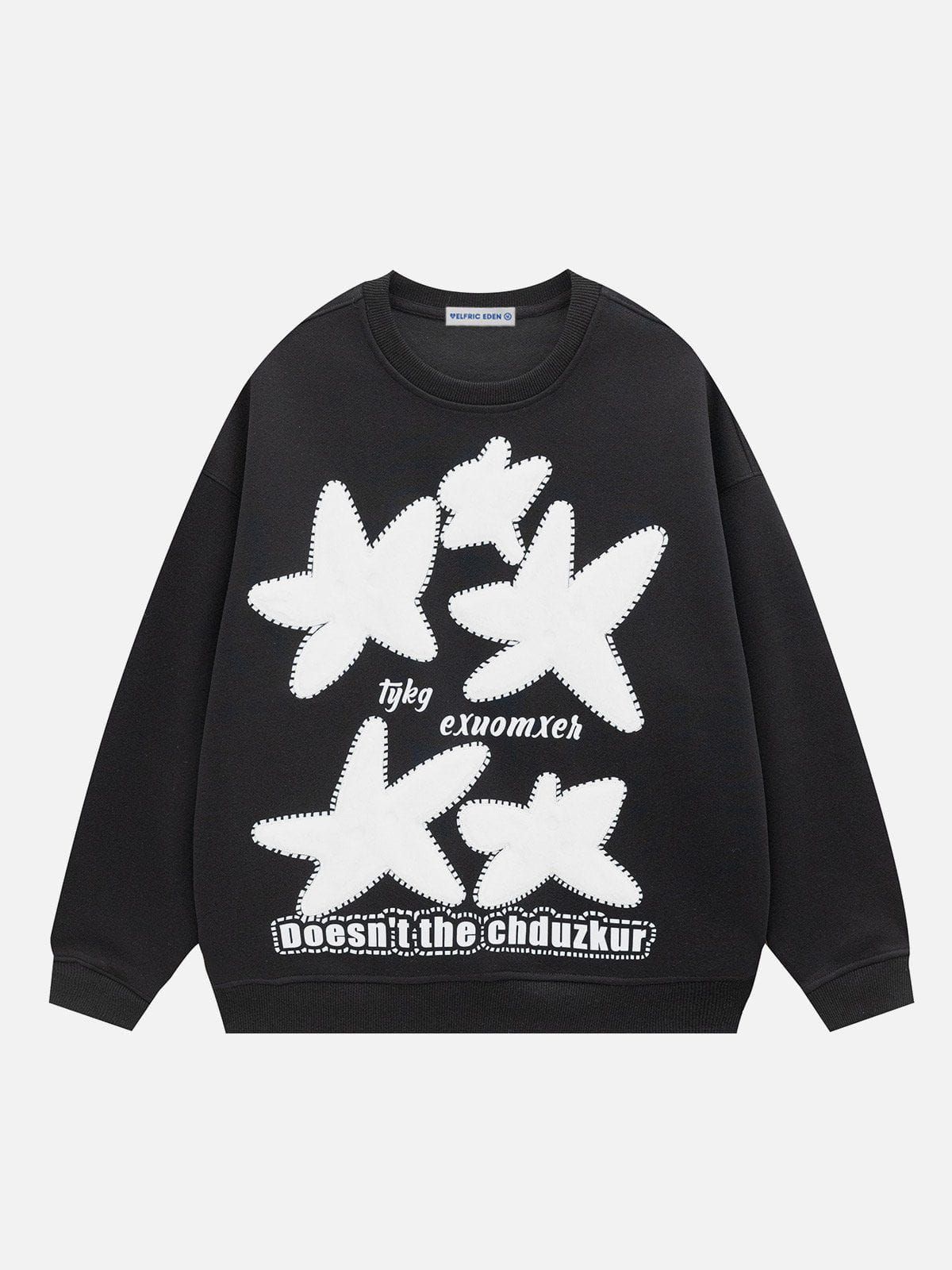 Aelfric Eden Cartoon Stars Sweatshirt sold by Aelfric Eden product image thumbnail 5