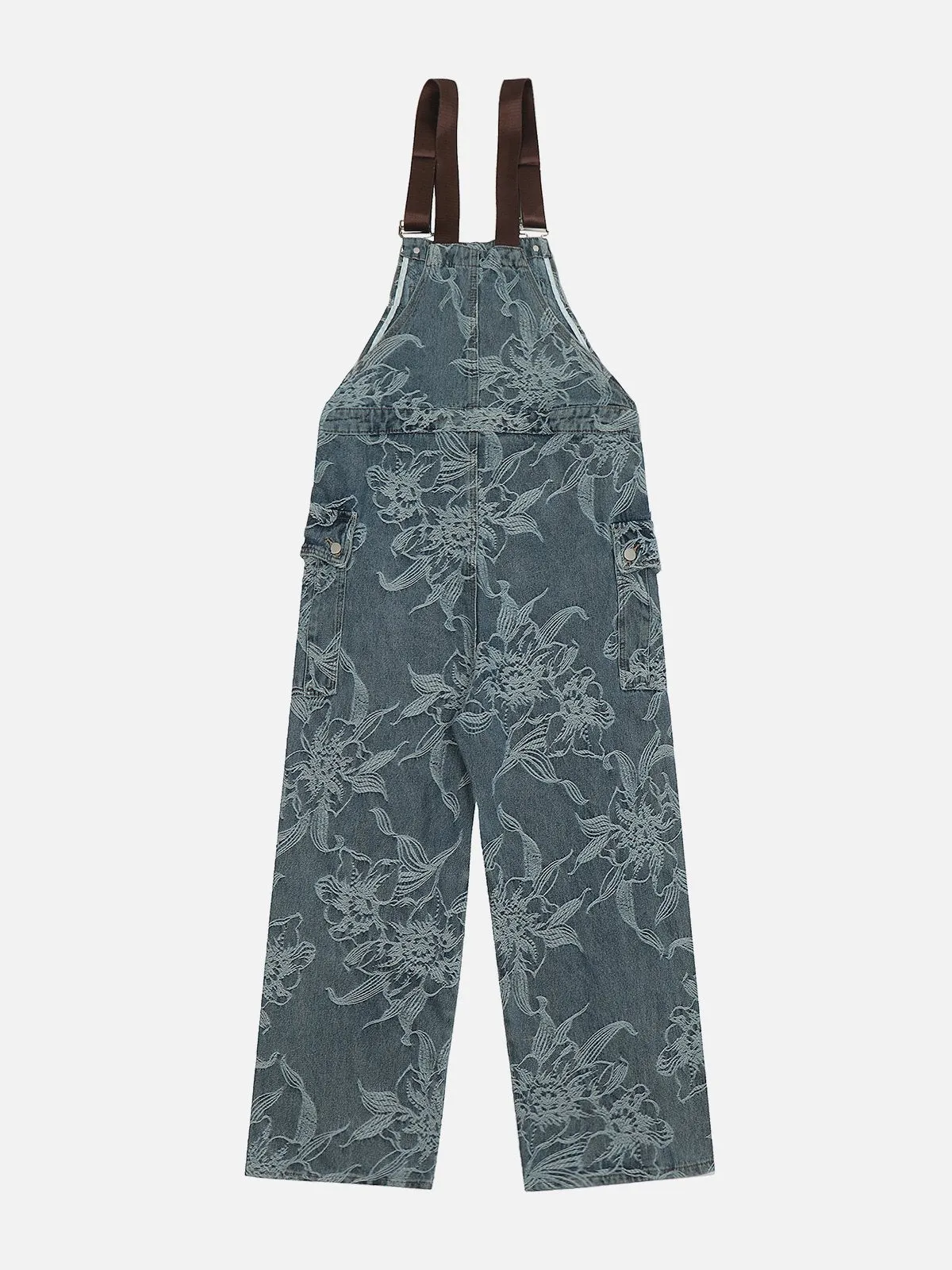 Aelfric Eden Embroidery Flower Denim Overalls sold by Aelfric Eden product image thumbnail 5