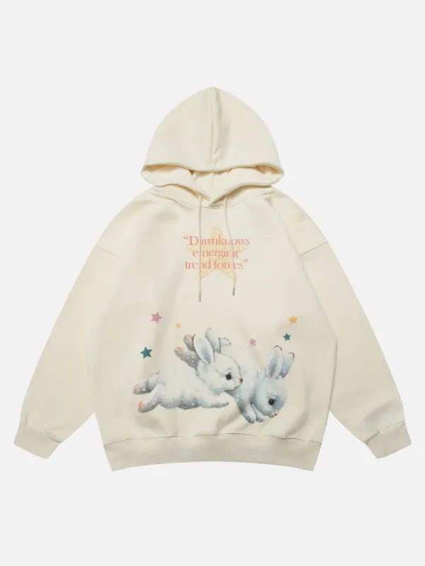 Aelfric Eden Star Bunny Print Hoodie sold by Aelfric Eden