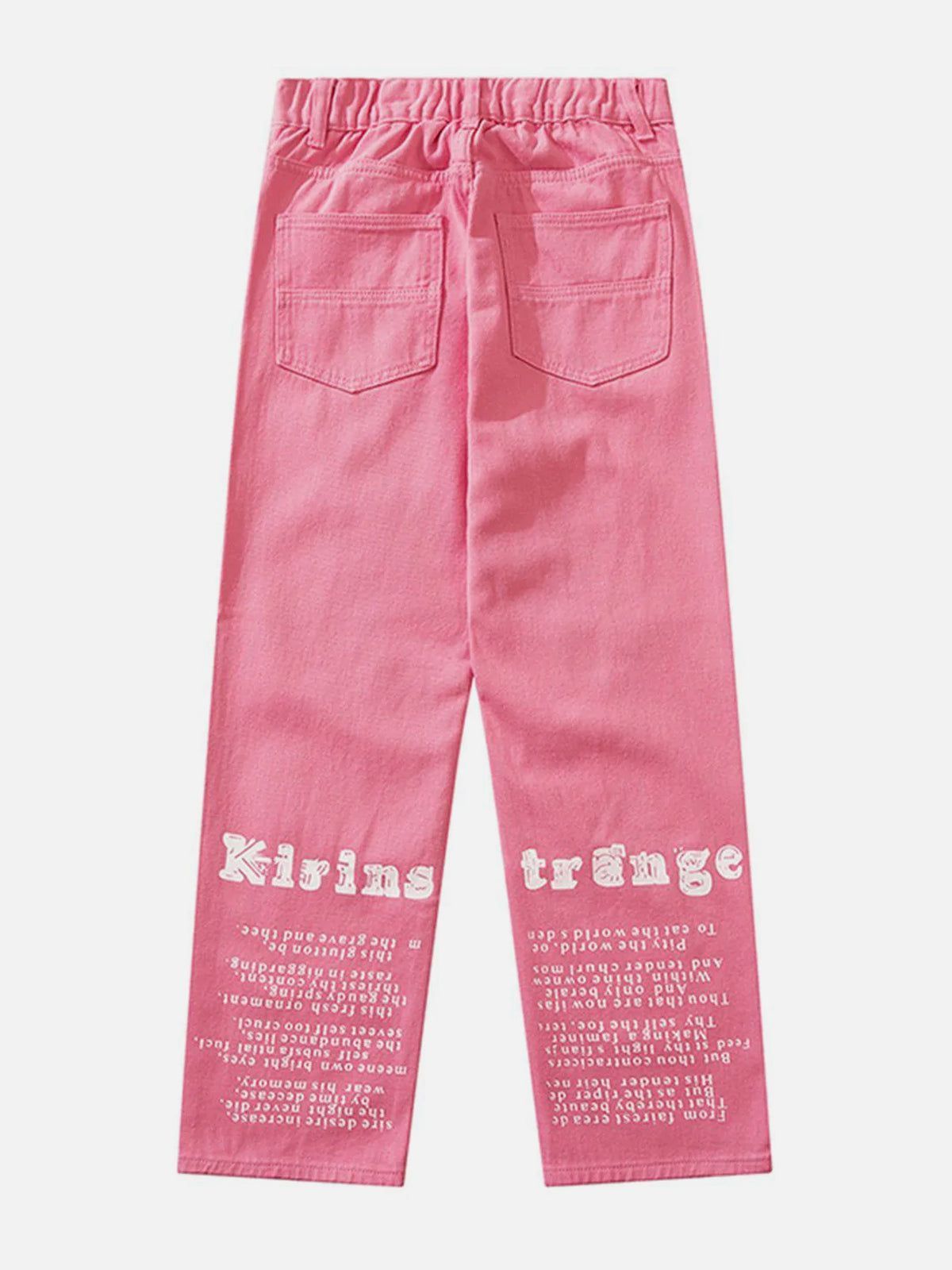 Aelfric Eden Flower Pink Straight Jeans sold by Aelfric Eden product image thumbnail 3