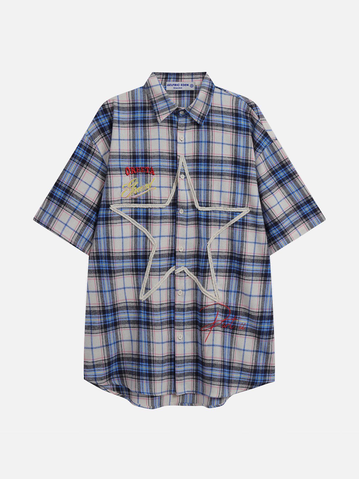 Aelfric Eden Star Embroidery Short Sleeve Shirts sold by Aelfric Eden product image thumbnail 2