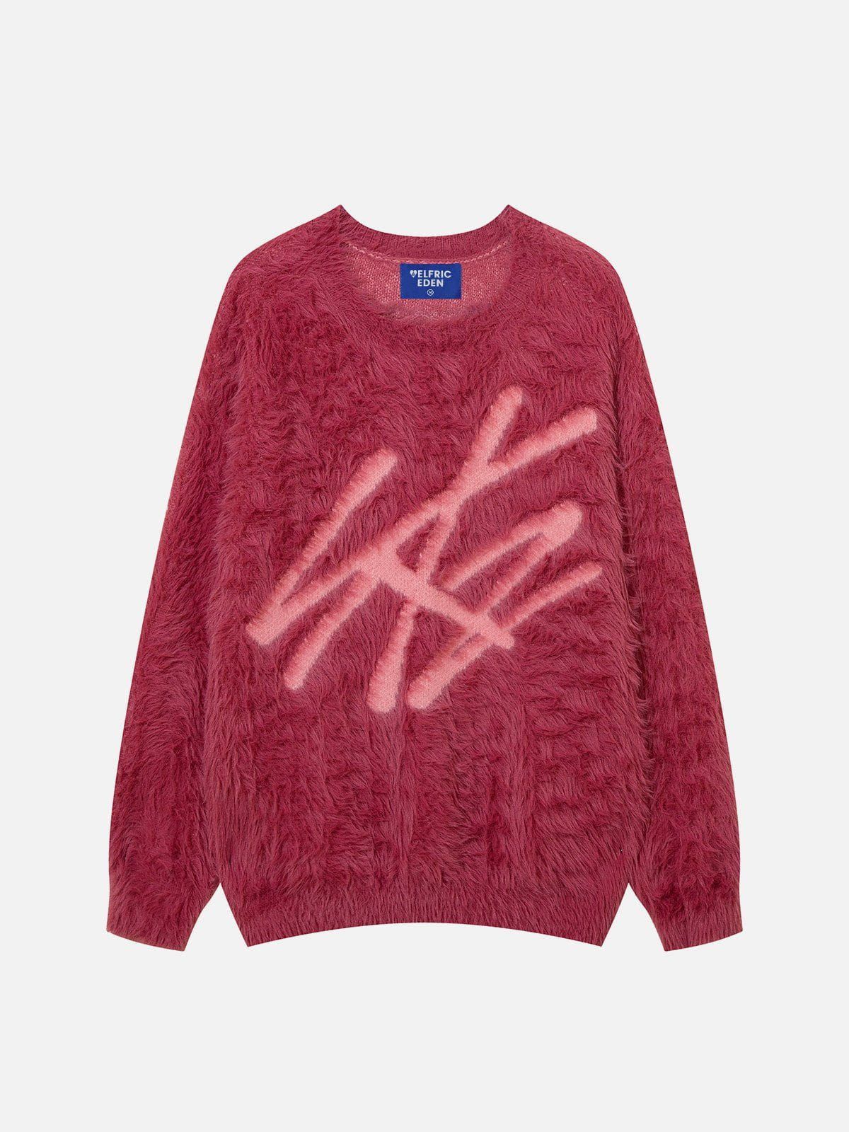 Aelfric Eden Faux Mink Jacquard Sweater sold by Aelfric Eden