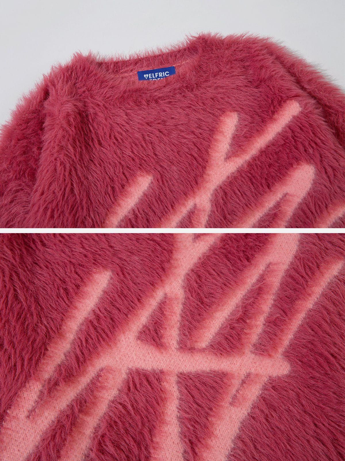 Aelfric Eden Faux Mink Jacquard Sweater sold by Aelfric Eden product image thumbnail 5