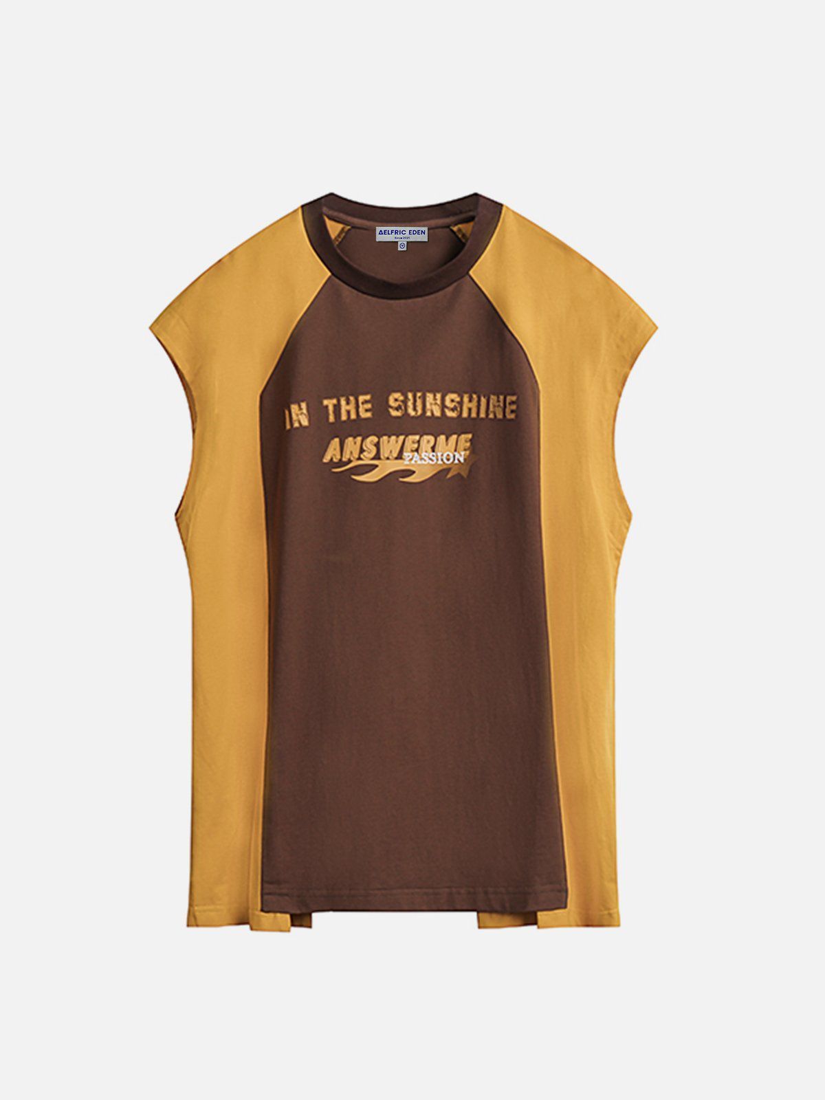 Aelfric Eden Colorblock Letter Print Vest sold by Aelfric Eden product image thumbnail 4