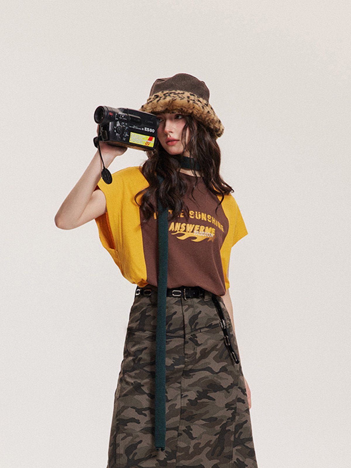 Aelfric Eden Colorblock Letter Print Vest sold by Aelfric Eden product image thumbnail 3