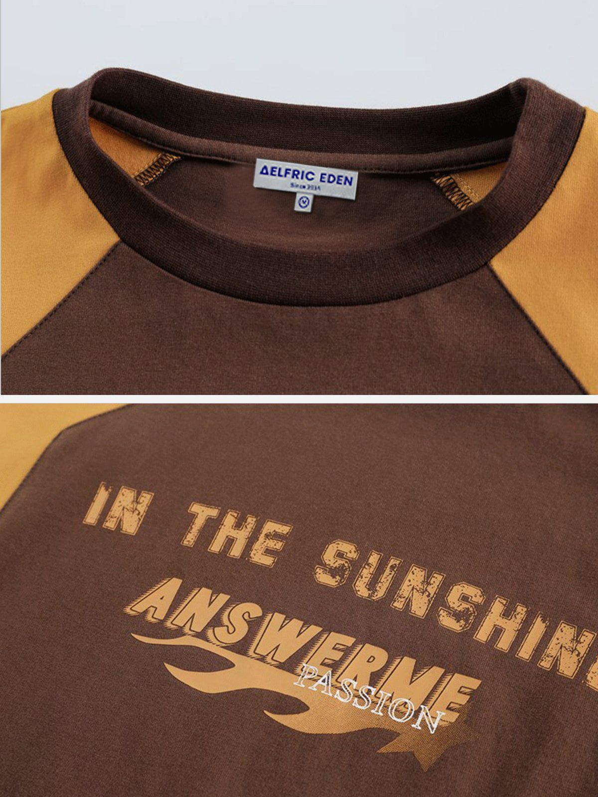 Aelfric Eden Colorblock Letter Print Vest sold by Aelfric Eden product image thumbnail 5