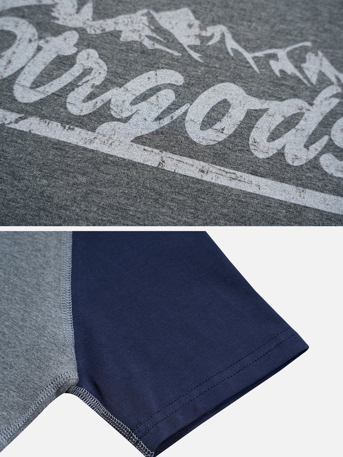 Mountain Letter Print Tee sold by Aelfric Eden product image thumbnail 6