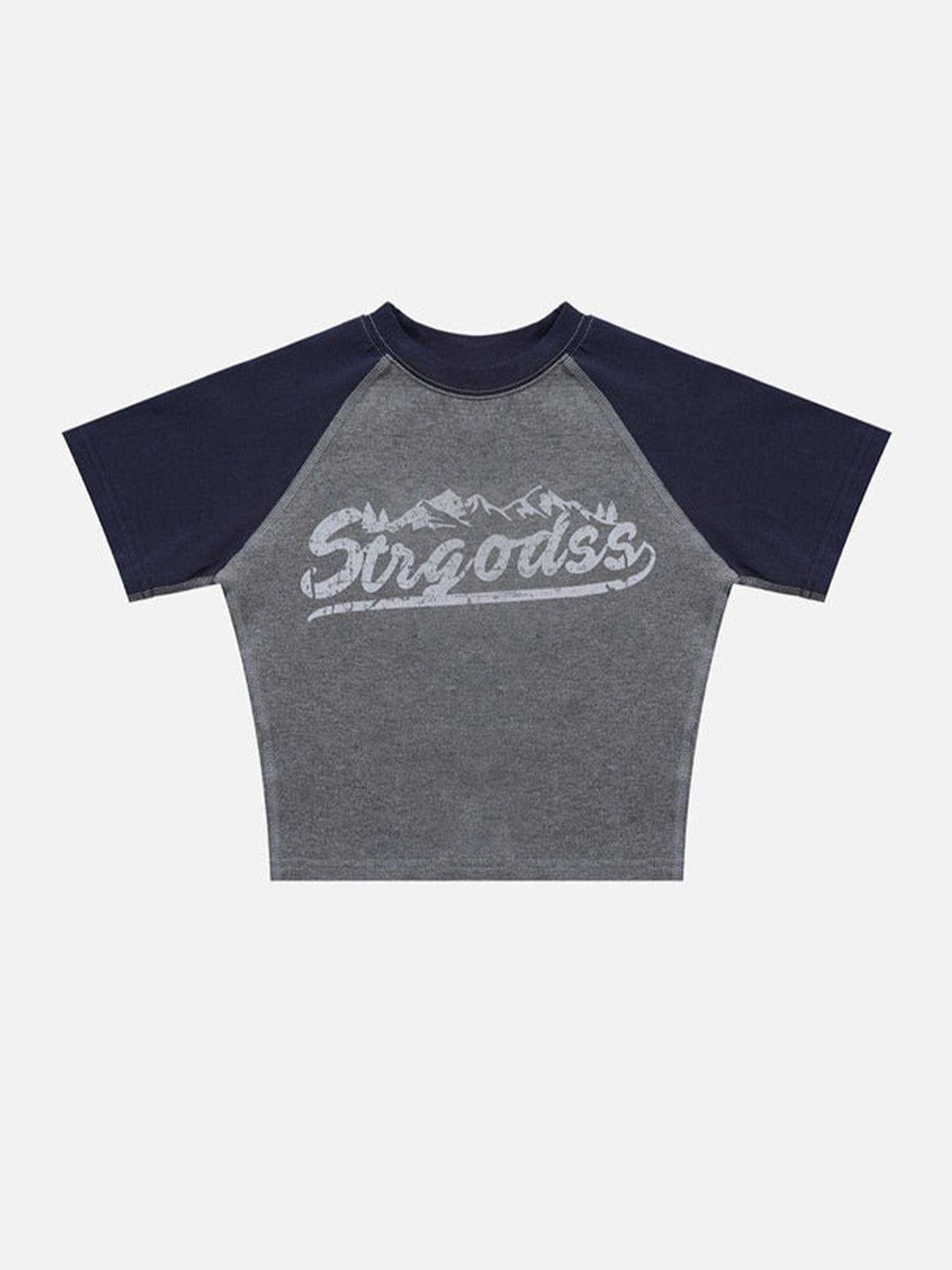 Mountain Letter Print Tee sold by Aelfric Eden product image thumbnail 3