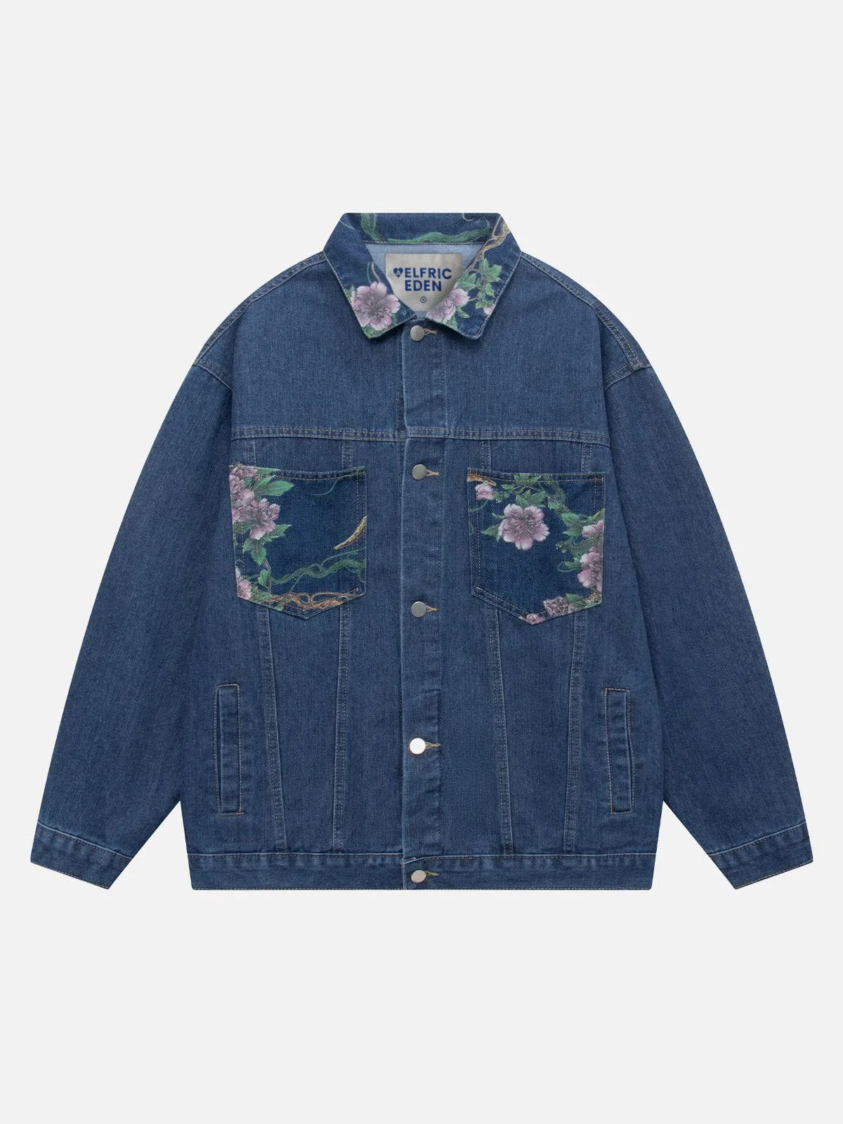 Aelfric Eden Flower Pocket Denim Jacket sold by Aelfric Eden product image thumbnail 2