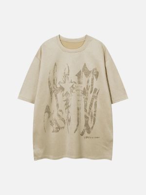 Aelfric Eden The Stars Illuminate Print Suede Tee sold by Aelfric Eden