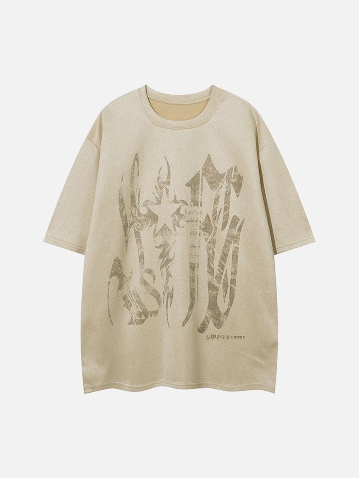 Aelfric Eden The Stars Illuminate Print Suede Tee sold by Aelfric Eden