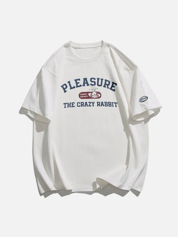 Aelfric Eden The Crazy Rabbit Print Tee sold by Aelfric Eden