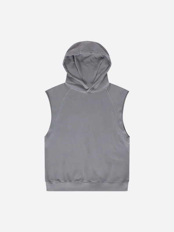 Solid Washed Hooded Vest(US ONLY) sold by Aelfric Eden