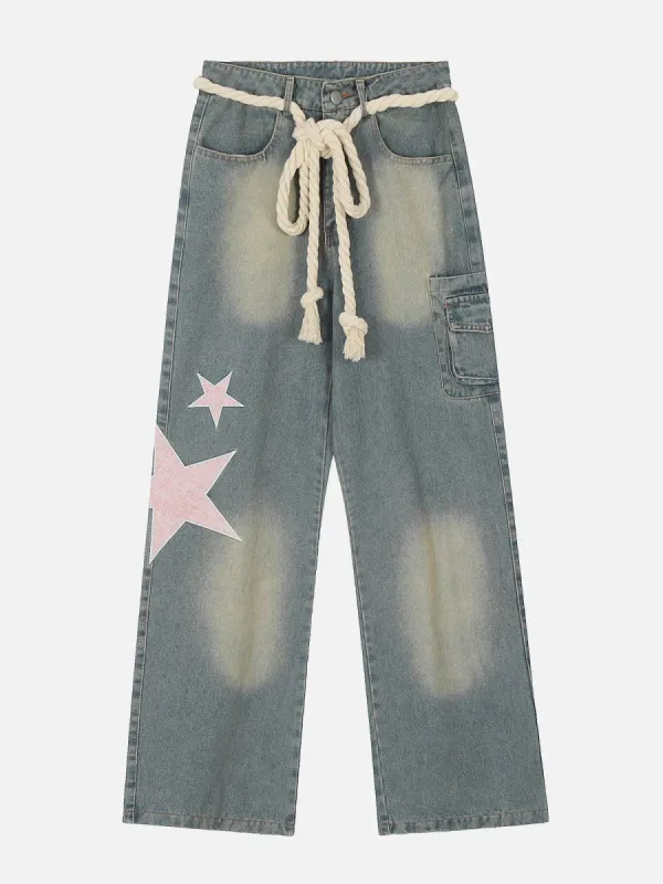 Aelfric Eden Embroidery Star Jeans sold by Aelfric Eden