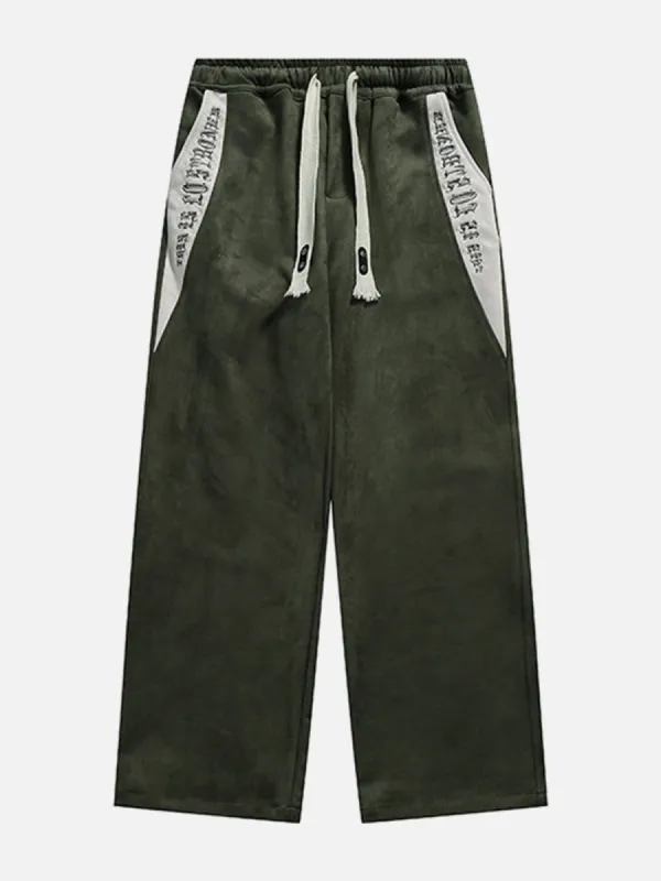 Aelfric Eden Patchwork Letter Drawstring Pants sold by Aelfric Eden