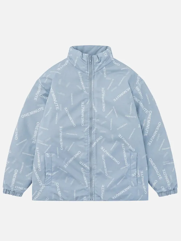 Aelfric Eden Full Print Letter Winter Coat sold by Aelfric Eden