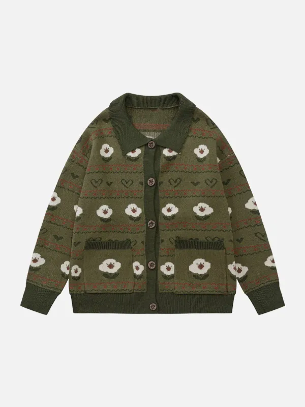 Aelfric Eden Cute Floral Embroidery Cardigan sold by Aelfric Eden