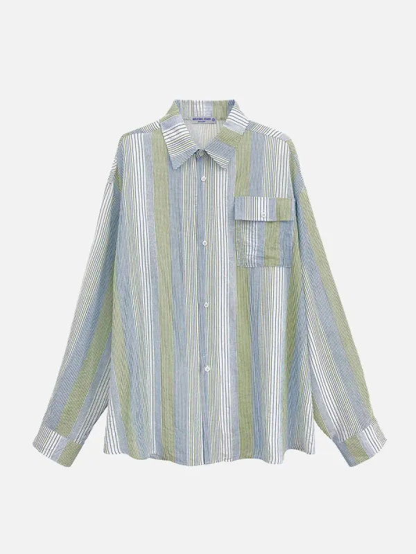 Aelfric Eden Vintage Stripe Long Sleeve Shirt sold by Aelfric Eden