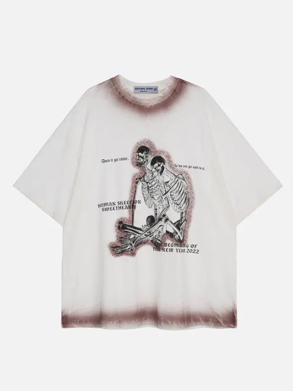 Aelfric Eden Skeleton Couple Vintage Tee sold by Aelfric Eden