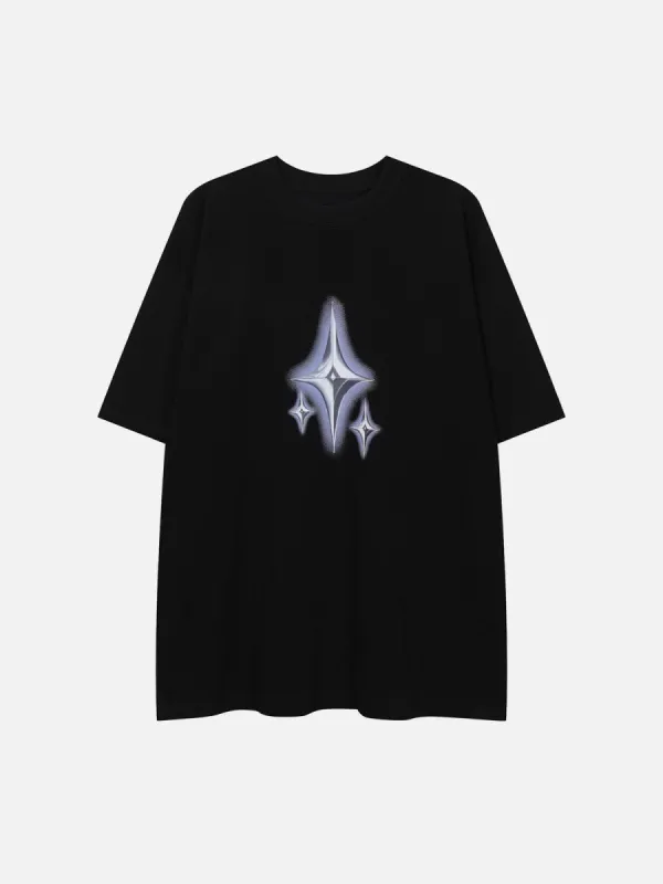 Star Print Cotton Tee sold by Aelfric Eden
