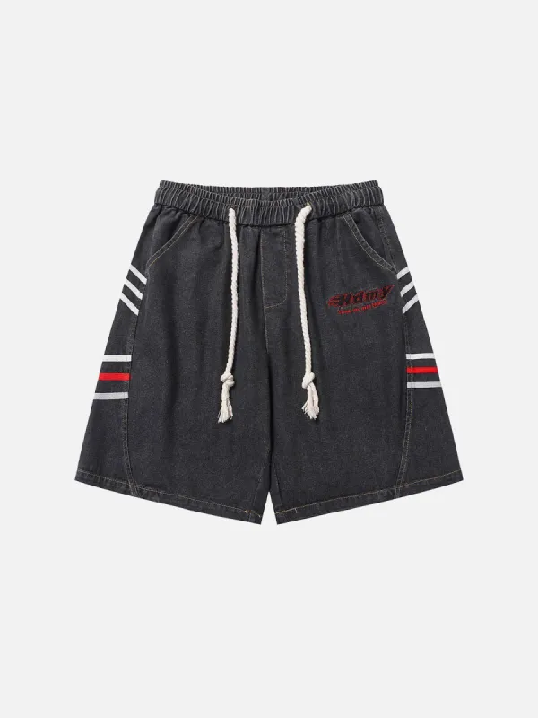 Aelfric Eden Washed Stripes Patchwork Jorts sold by Aelfric Eden