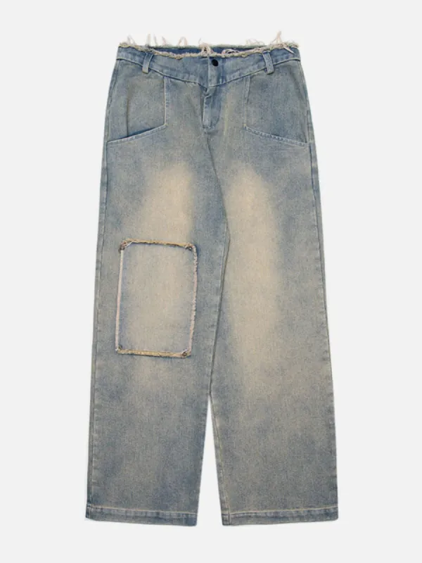 Washed Multi-pocket Jeans sold by Aelfric Eden