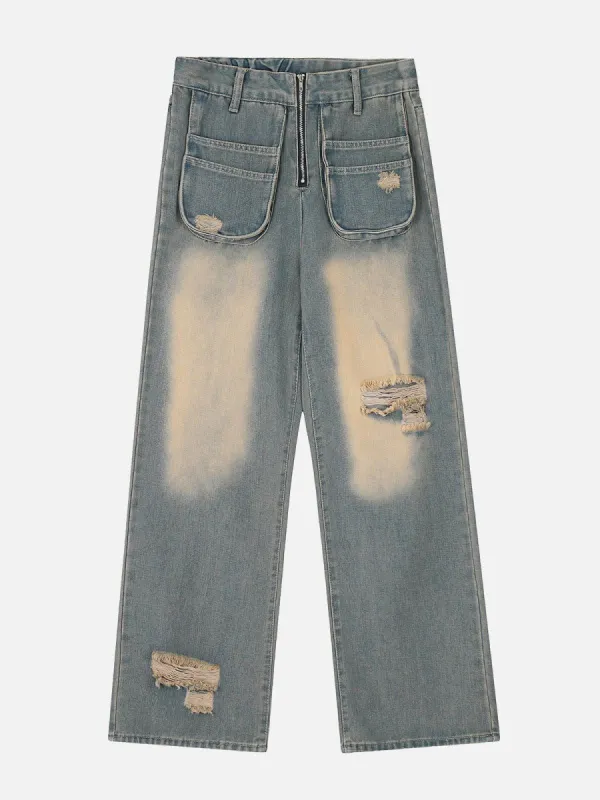 Aelfric Eden 3D Pocket Distressed Jeans made by Aelfric Eden