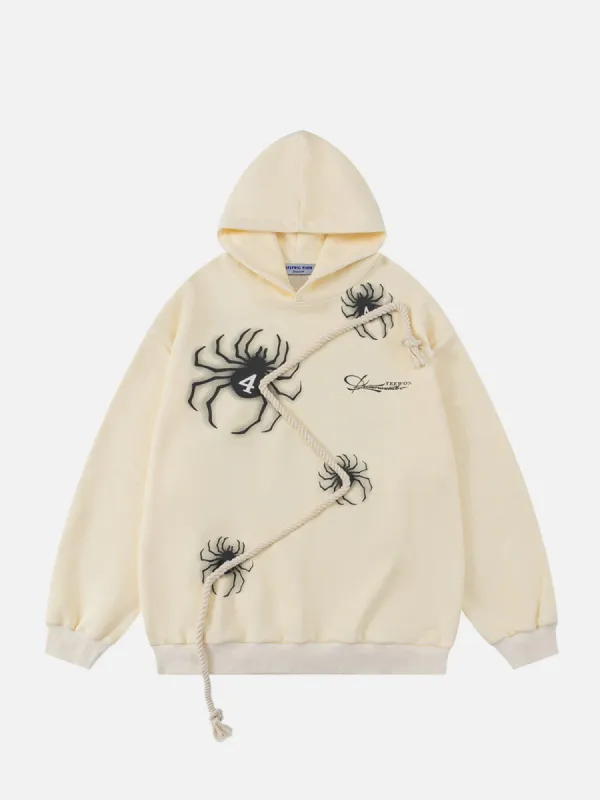 Aelfric Eden Twine Decoration Spider Print Hoodie sold by Aelfric Eden