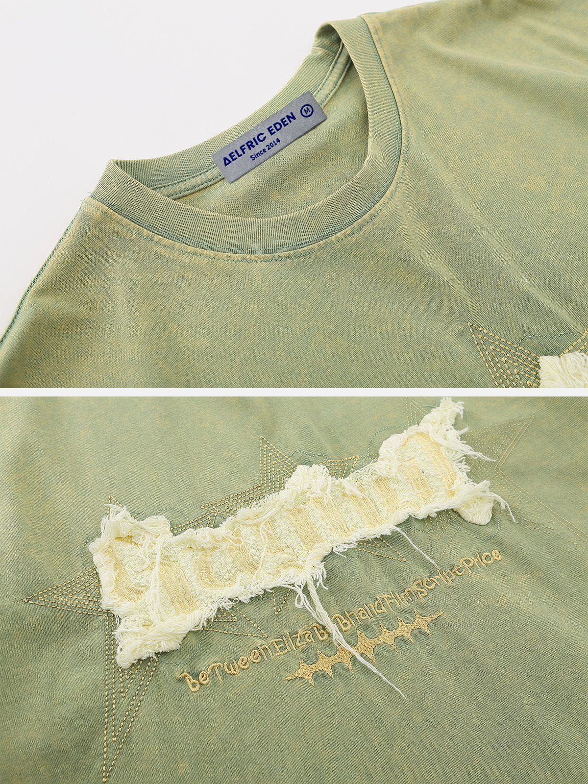 Aelfric Eden Star Applique Embroidery Tee sold by Aelfric Eden product image thumbnail 3