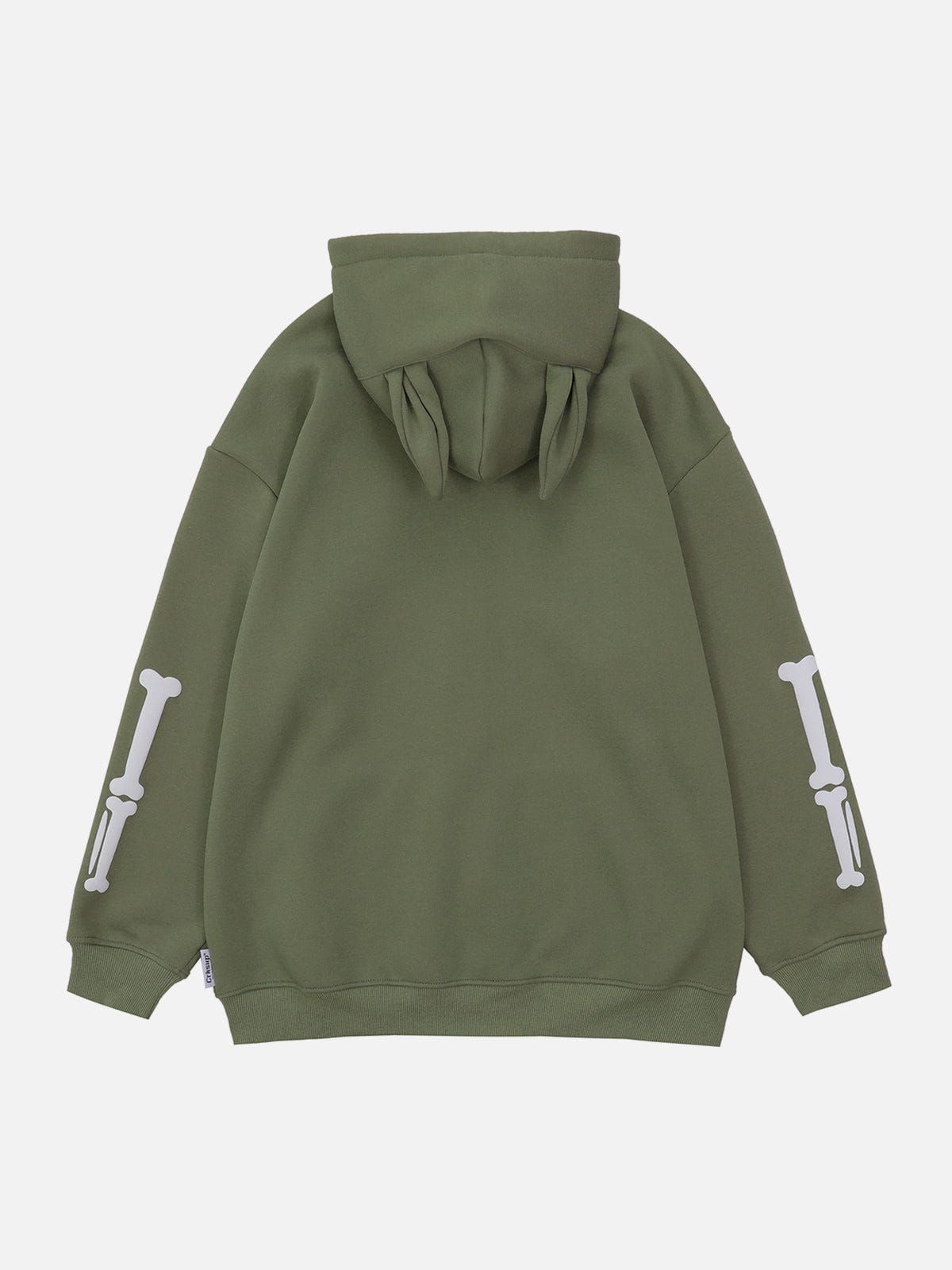 Aelfric Eden Heart-shaped Skeleton Print Hoodie sold by Aelfric Eden product image thumbnail 4