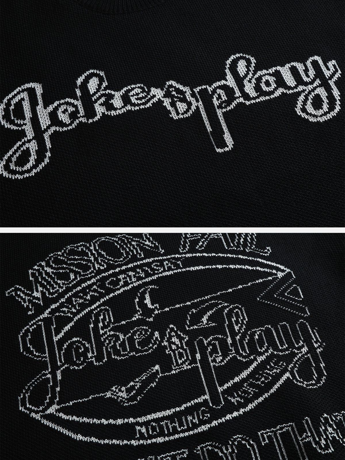 Aelfric Eden Clashing Monogram Embroidery Sweater sold by Aelfric Eden product image thumbnail 5