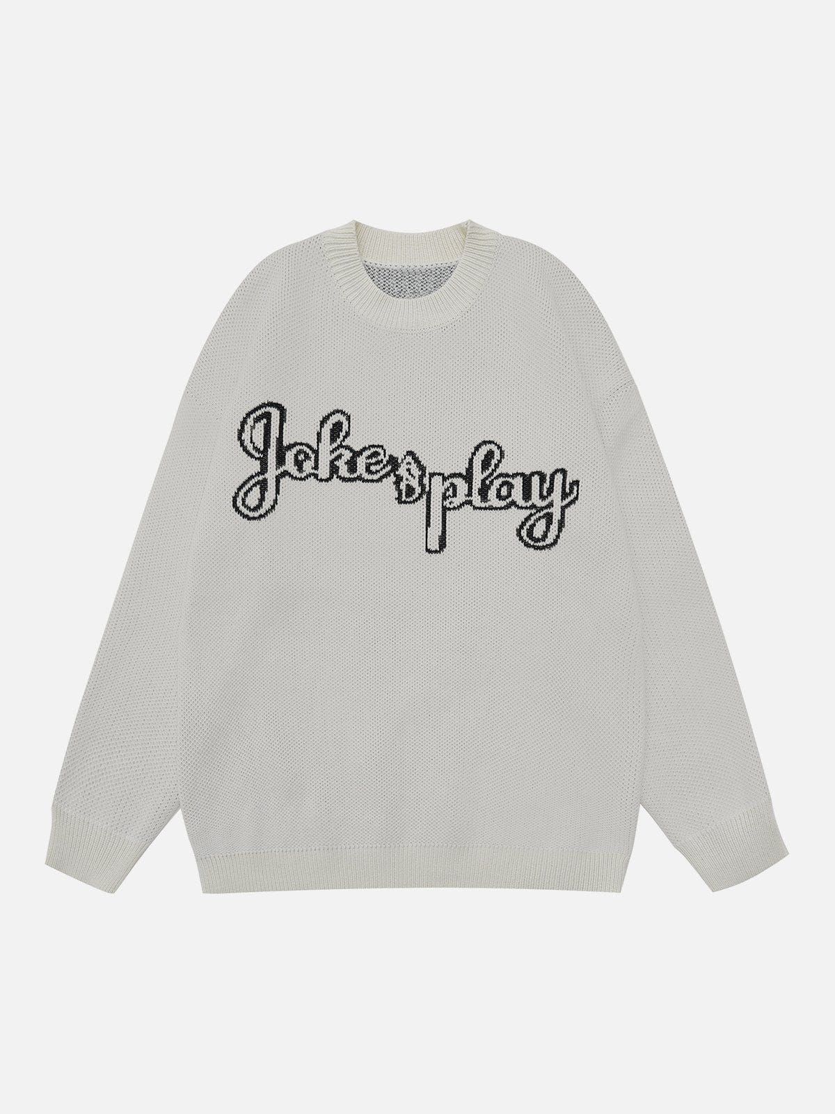 Aelfric Eden Clashing Monogram Embroidery Sweater sold by Aelfric Eden product image thumbnail 3