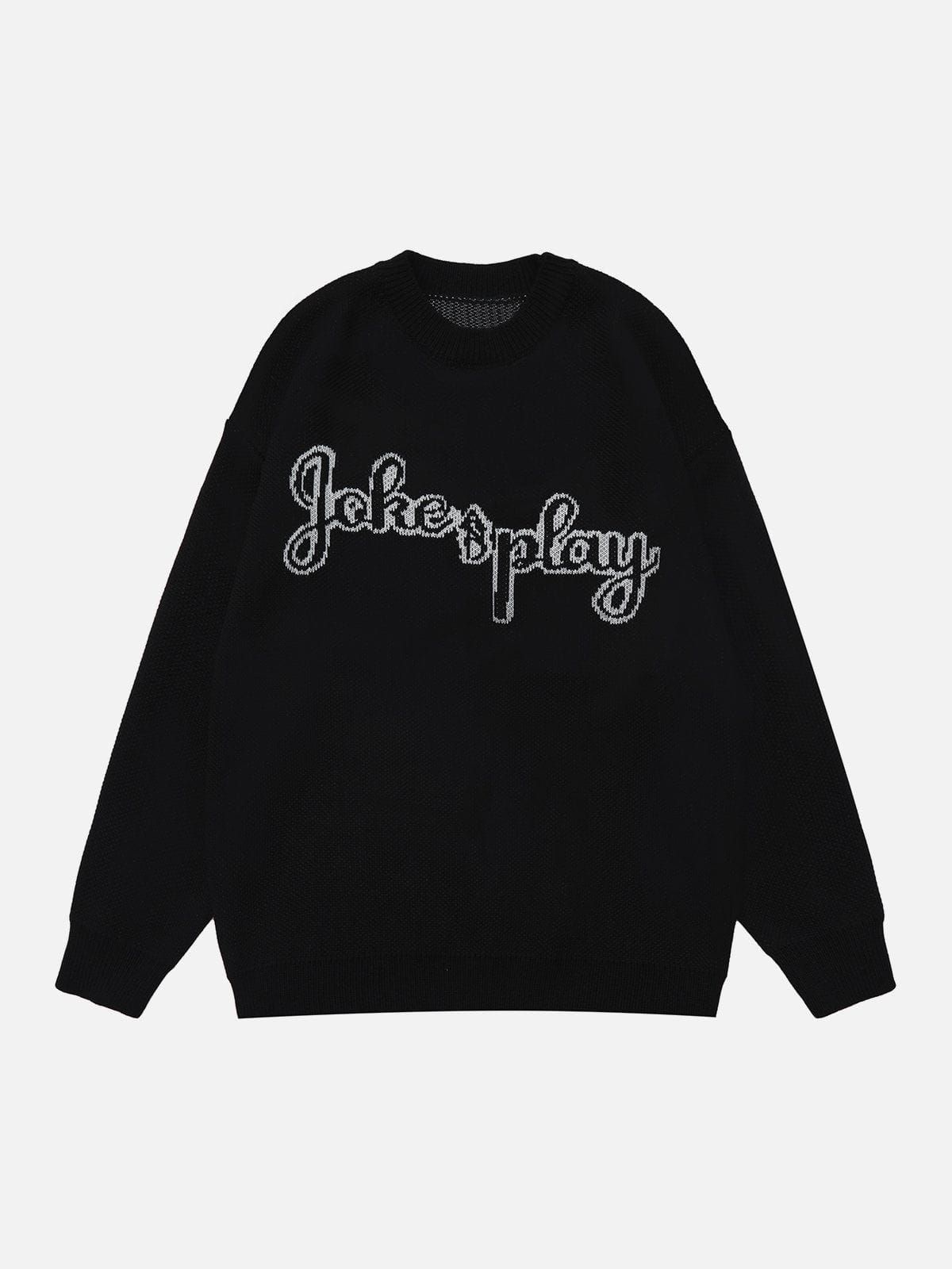 Aelfric Eden Clashing Monogram Embroidery Sweater sold by Aelfric Eden