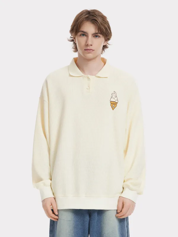 Aelfric Eden Rabbit Ice Cream Polo Sweatshirt sold by Aelfric Eden