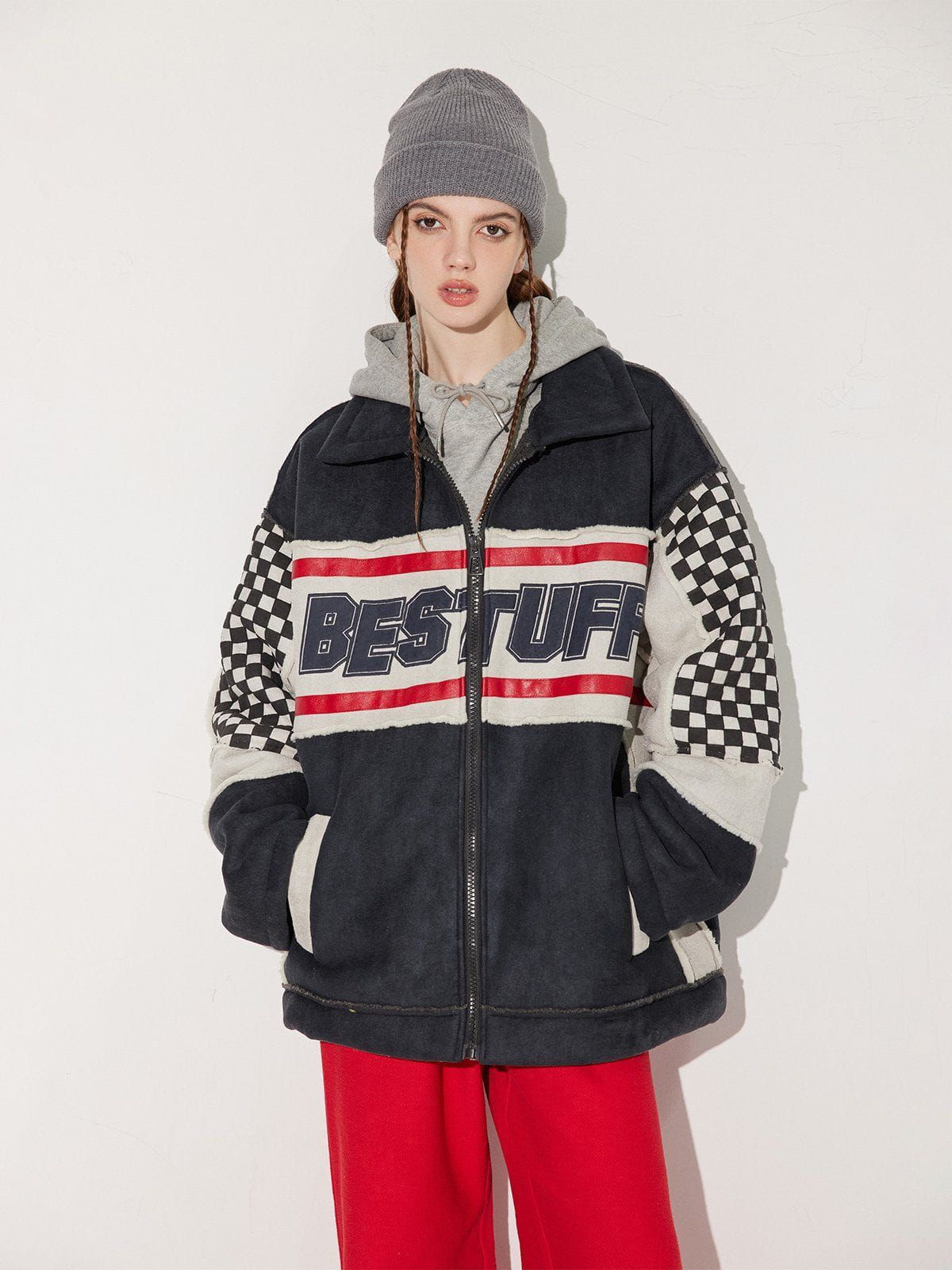 Aelfric Eden BESTUFF Suede Thicken Jacket sold by Aelfric Eden product image thumbnail 4