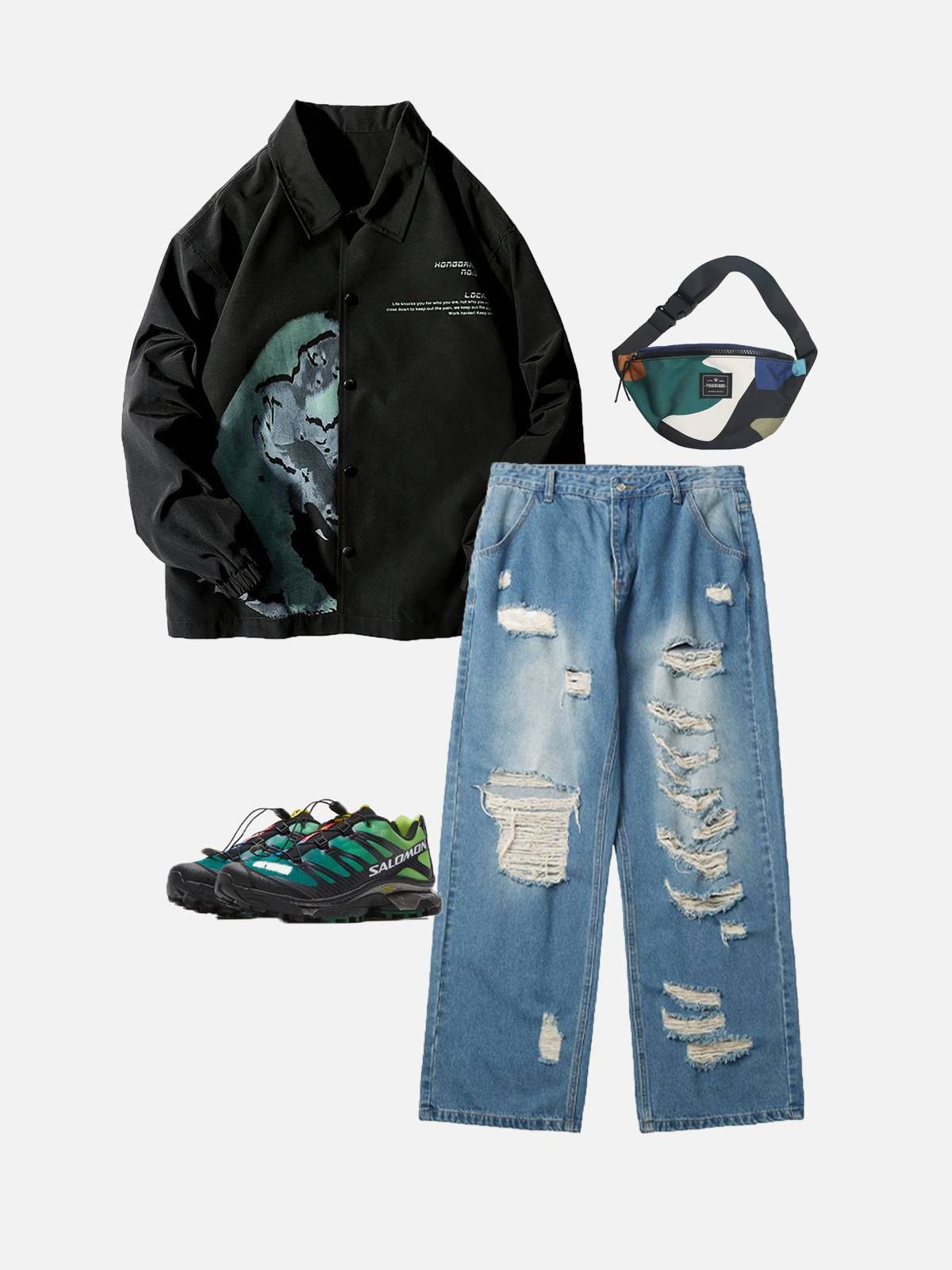 Aelfric Eden Abstract Print Jacket sold by Aelfric Eden product image thumbnail 3