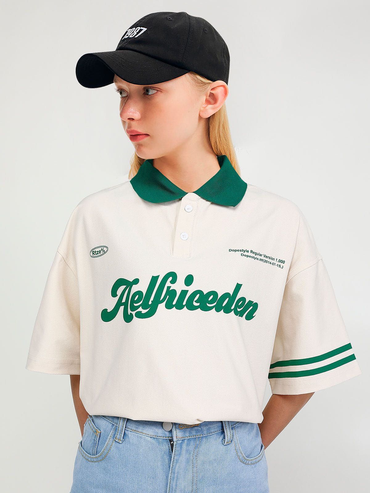 Aelfric Eden Solid Color Vintage Polo Tee sold by Aelfric Eden product image thumbnail 2