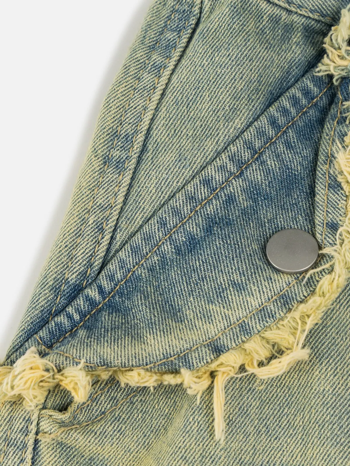 Aelfric Eden Multi Pocket Fringe Washed Jeans sold by Aelfric Eden product image thumbnail 3