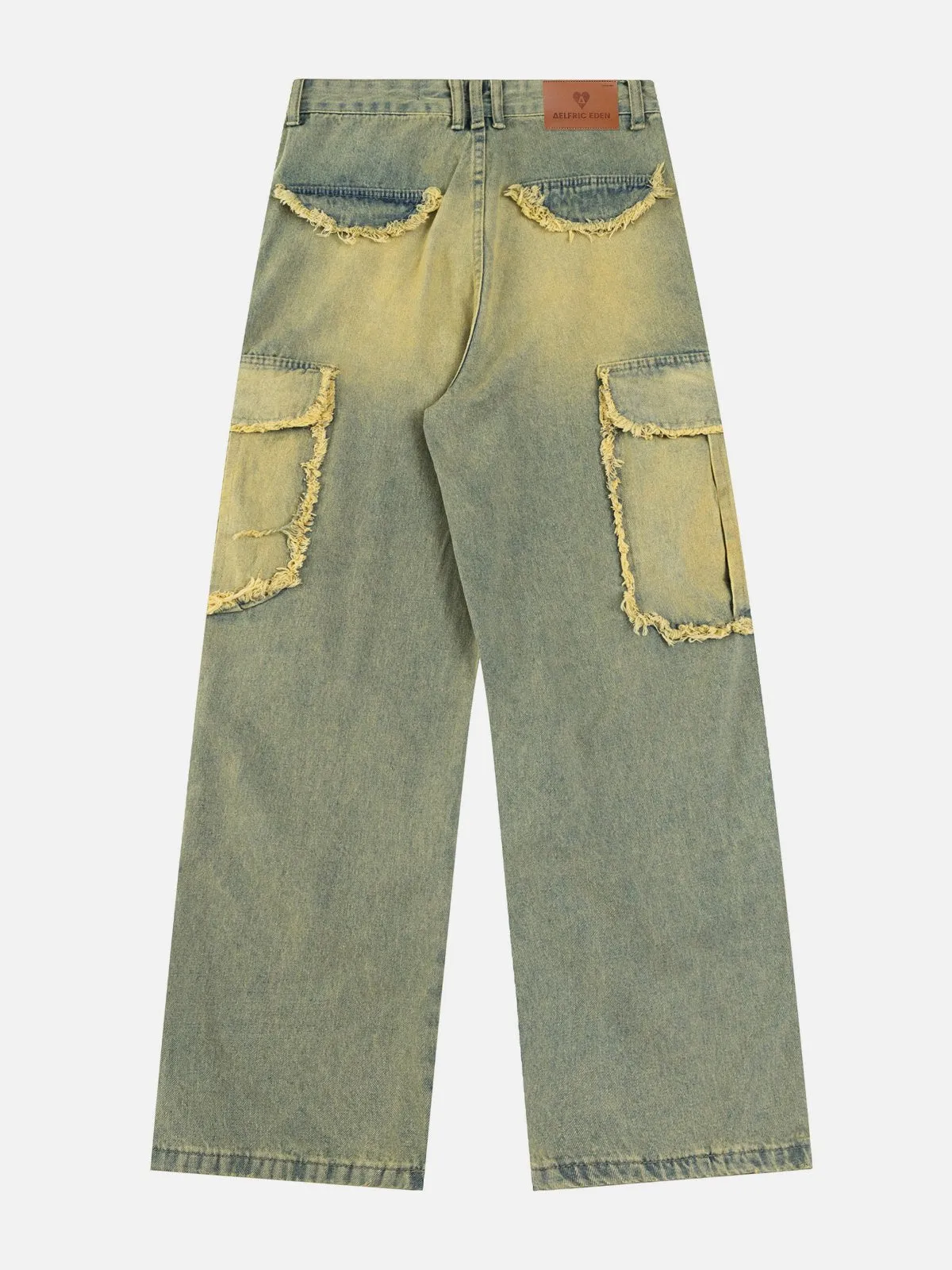 Aelfric Eden Multi Pocket Fringe Washed Jeans sold by Aelfric Eden product image thumbnail 2