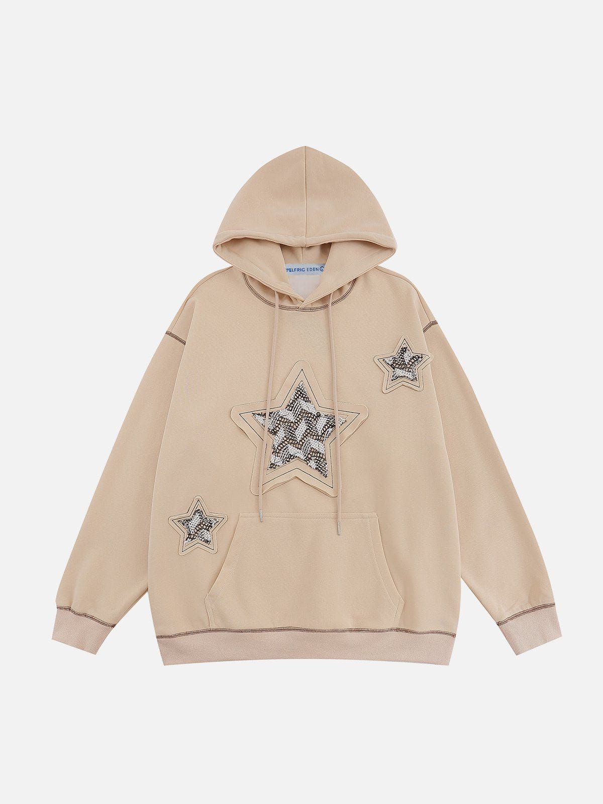 Aelfric Eden Applique Embroidery Mesh Star Hoodie sold by Aelfric Eden