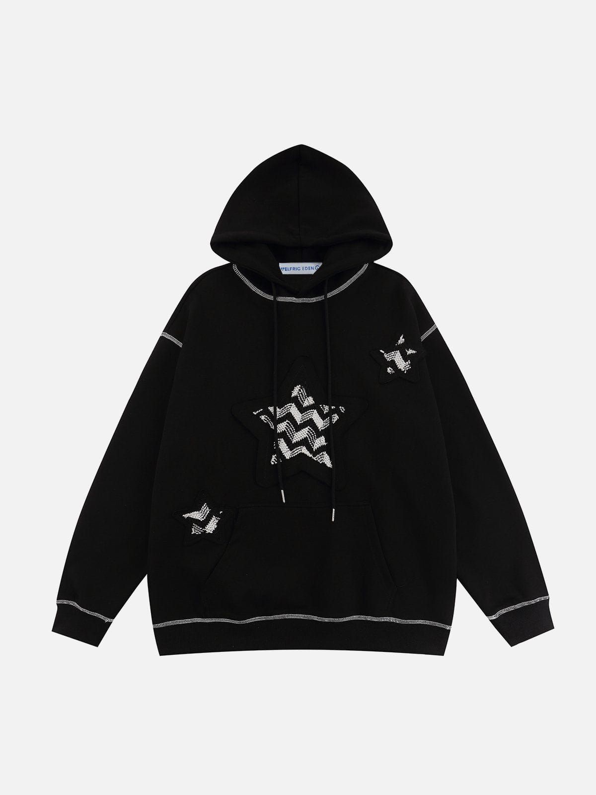 Aelfric Eden Applique Embroidery Mesh Star Hoodie sold by Aelfric Eden product image thumbnail 2