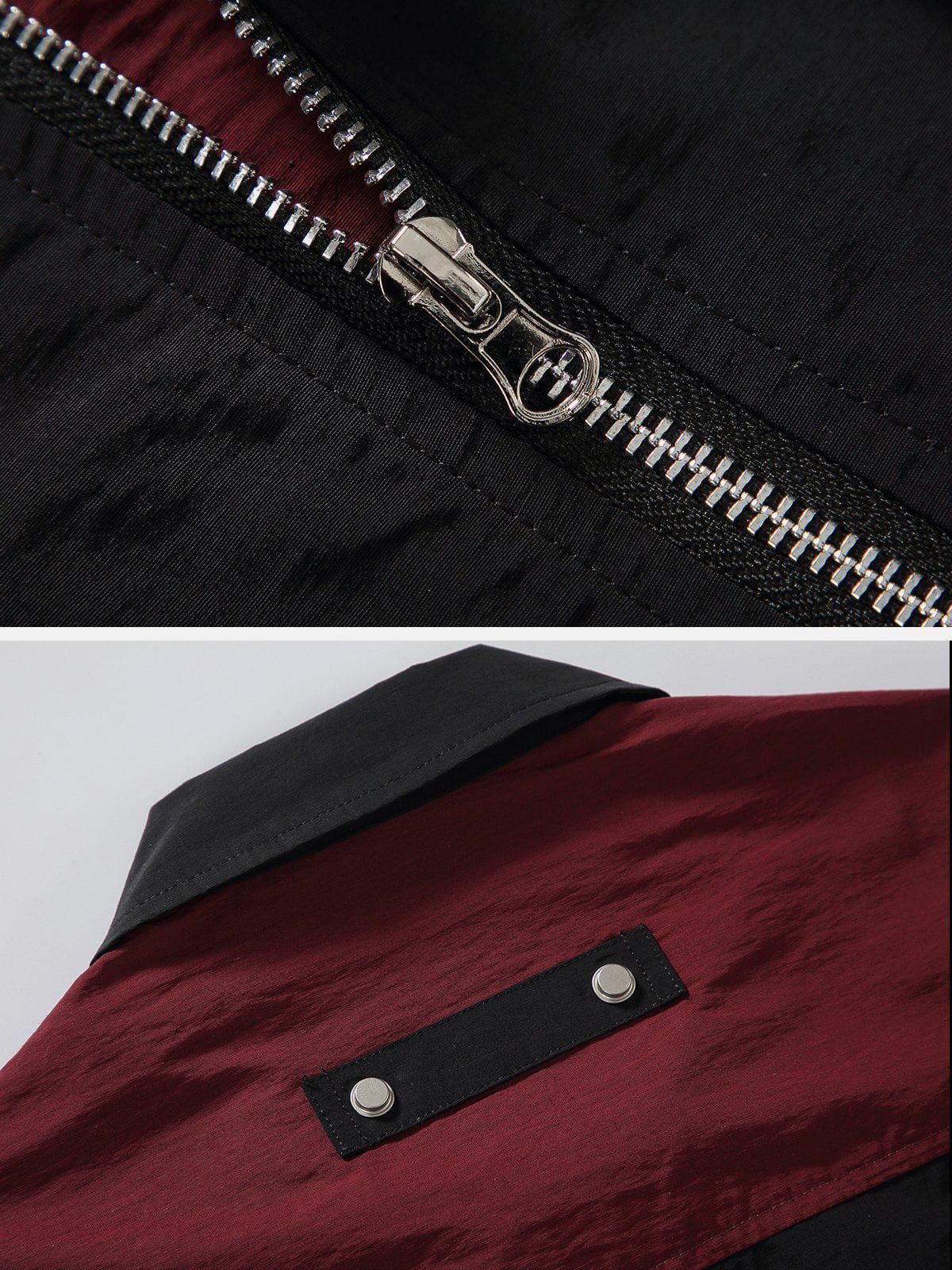 Functional Contrast Zipper Pockets Short Sleeve Shirts sold by Aelfric Eden product image thumbnail 6