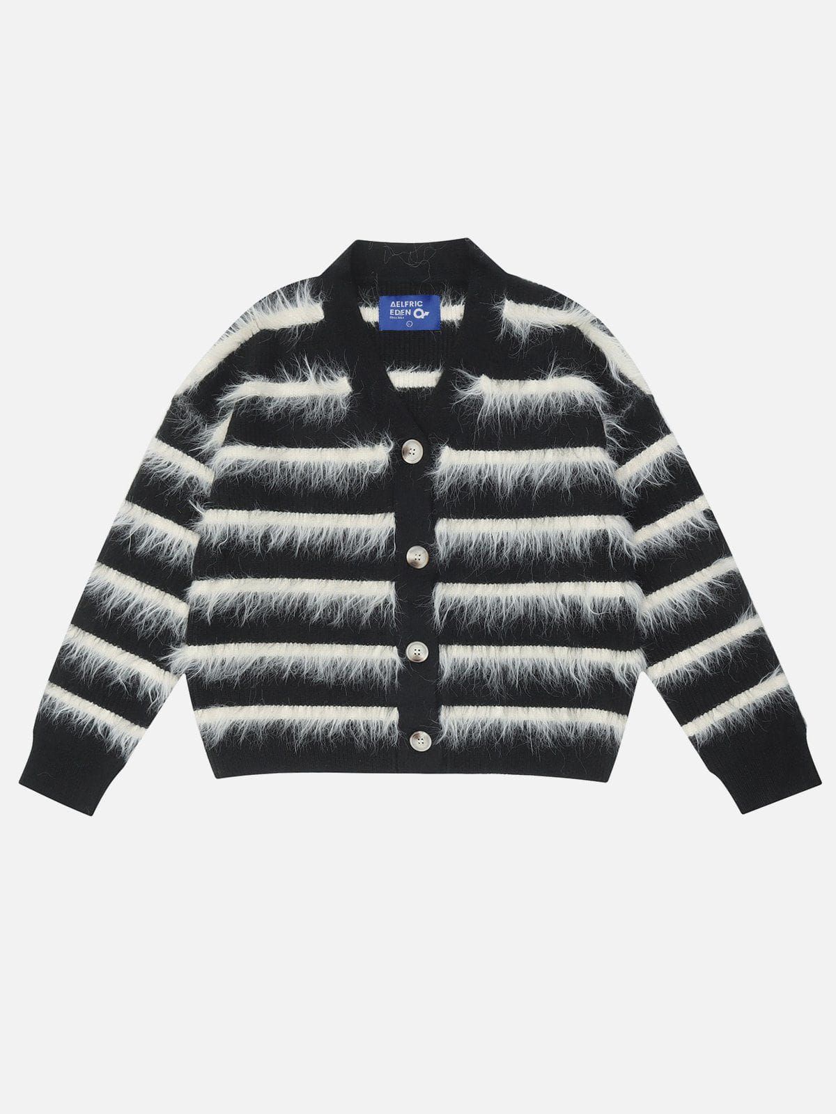 Stripes Fringe Cardigan sold by Aelfric Eden