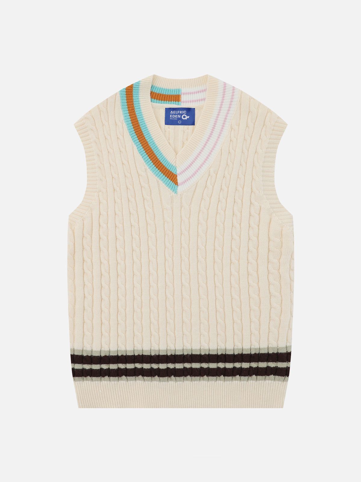 Aelfric Eden V-neck Knit College Style Sweater Vest sold by Aelfric Eden