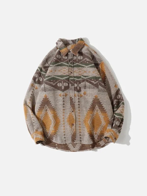 Aelfric Eden Gradient Embroidery Shacket sold by Aelfric Eden