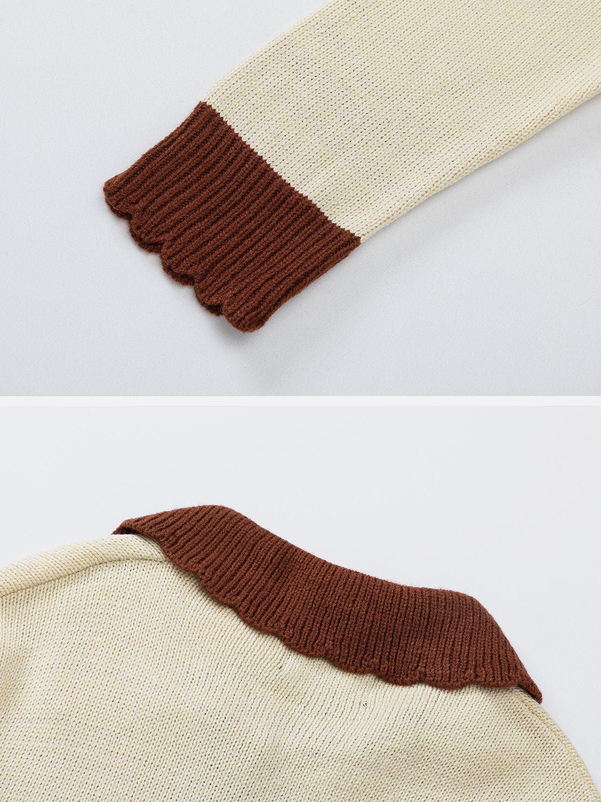 Aelfric Eden Embroidery Color Blocking Cardigan sold by Aelfric Eden product image thumbnail 3