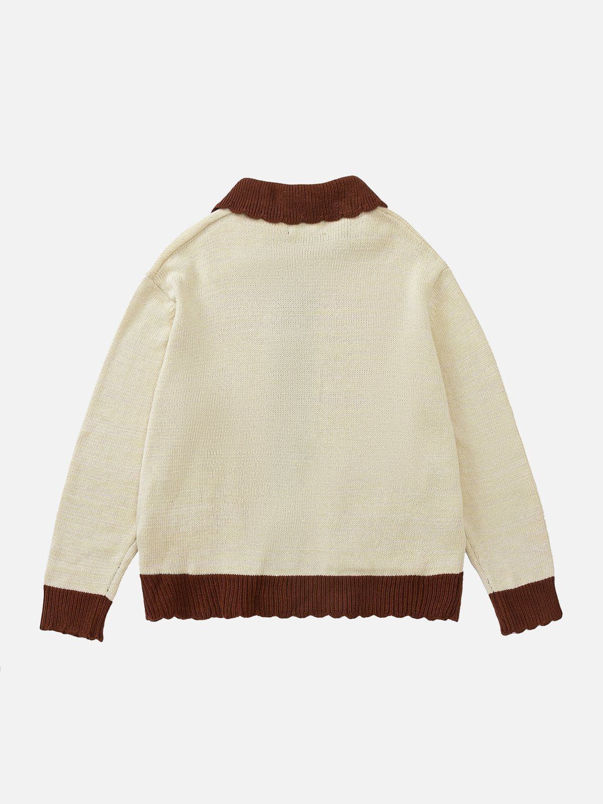 Aelfric Eden Embroidery Color Blocking Cardigan sold by Aelfric Eden product image thumbnail 2